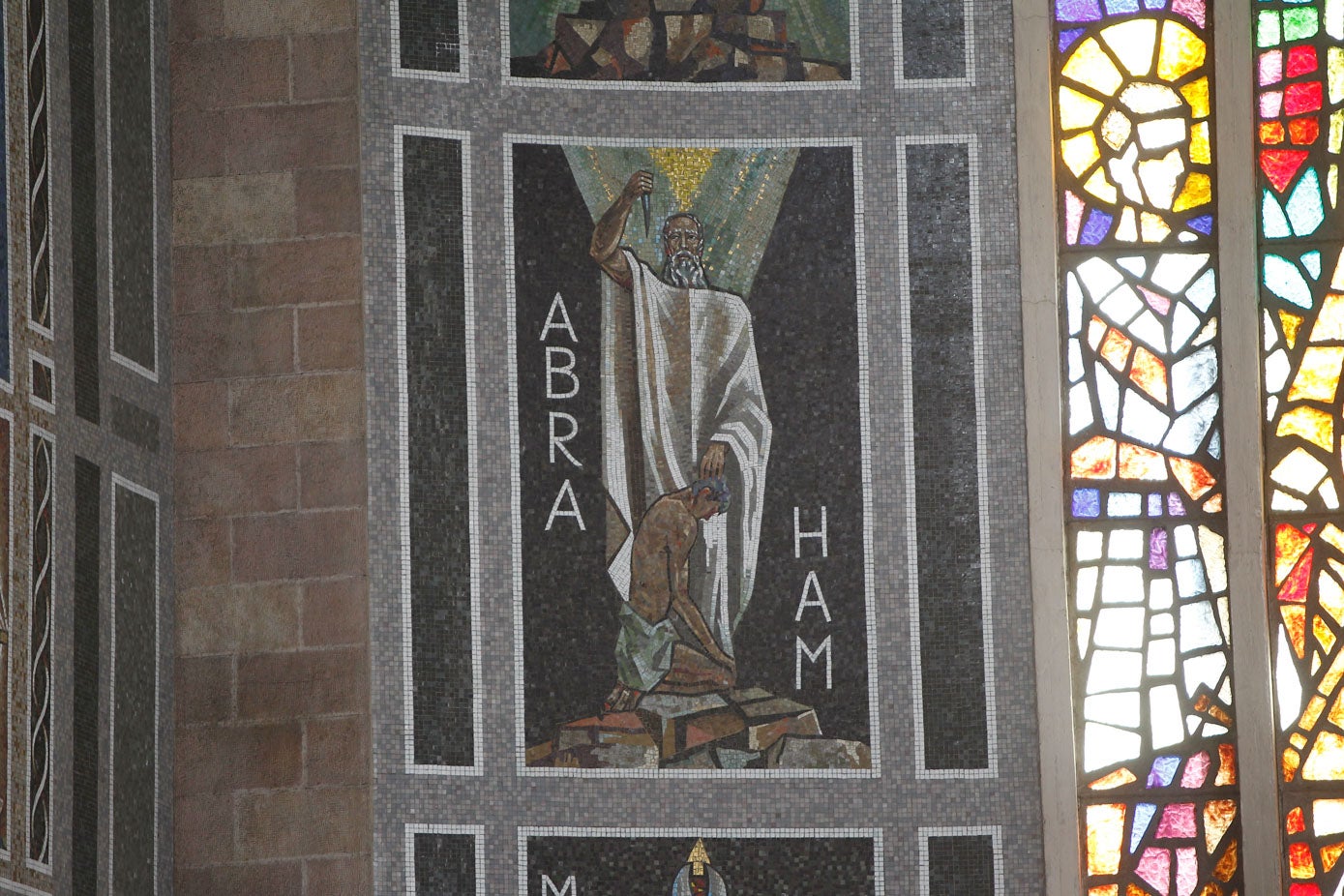 Imagen de Abraham, en la parroquia de la Virgen Grande y San José Obrero de la plaza Baldomero Iglesias.