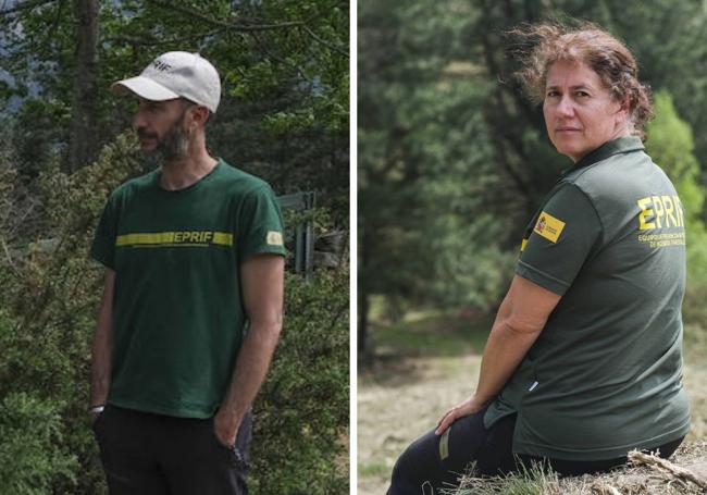 Los técnicos de la EPIRF, unidad de prevención de carácter permanente en Cantabria.