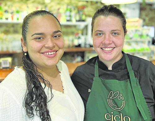 Valeria y Rafaela son la jefa de sala y de cocina de Ciclo.