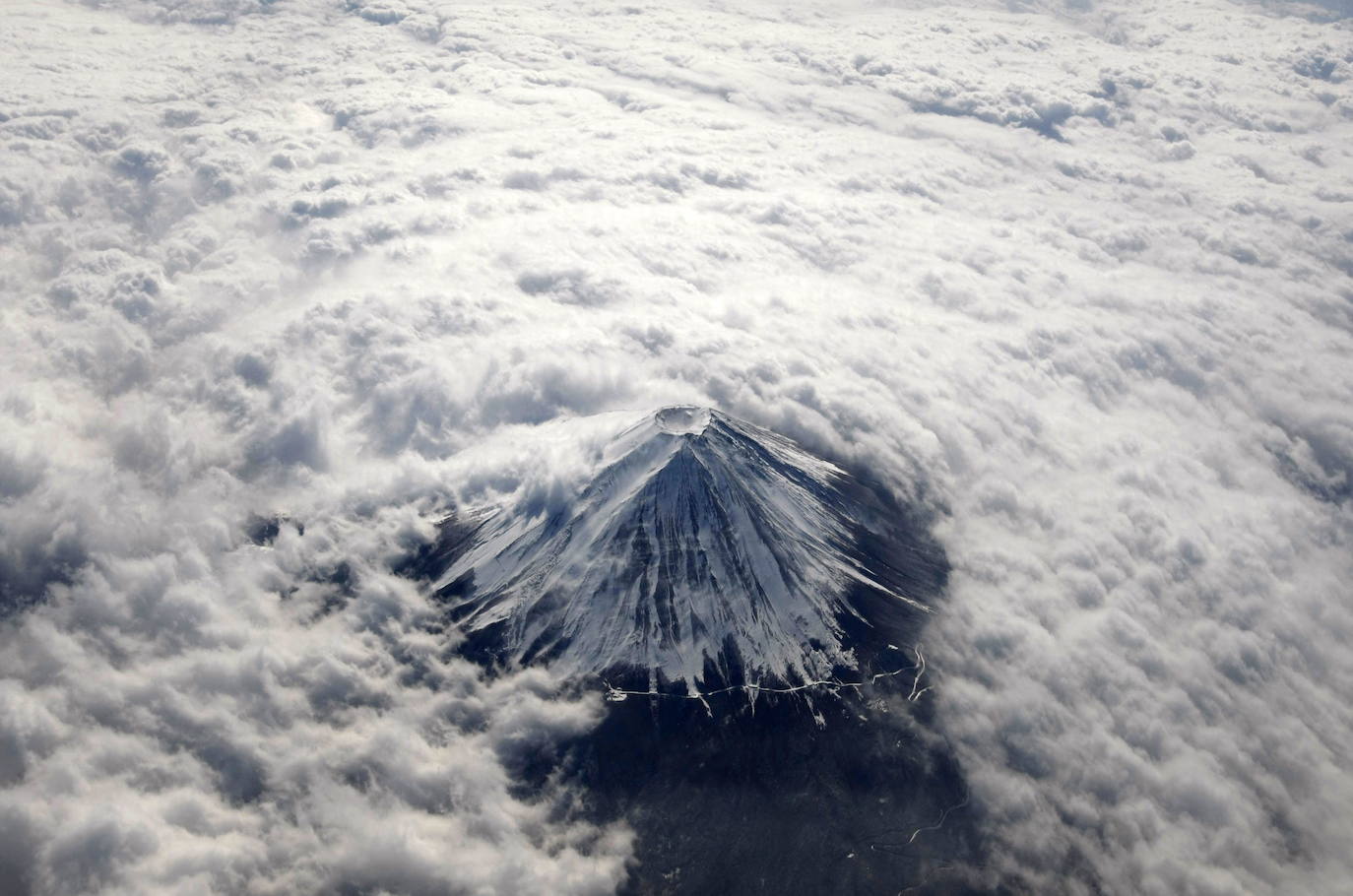 Fotografía tomada desde un avión