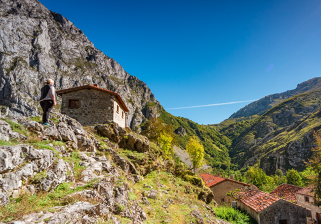 Subida al mirador de Bulnes.