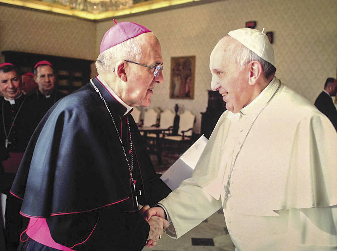 El cardenal Osoro junto al Papa Francisco.