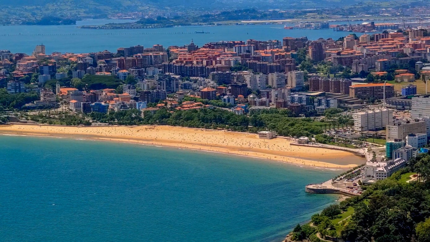 Segunda playa de El Sardinero.