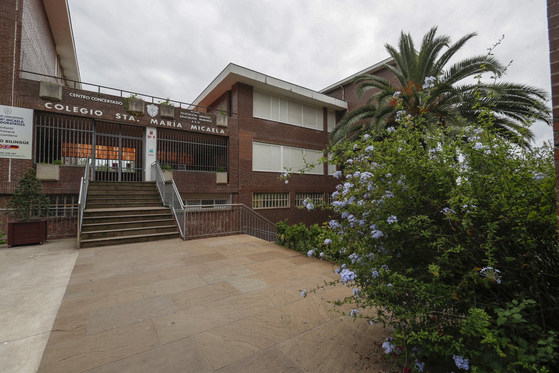 Imagen actual del colegio Santa María Micaela, en su sede de Cazoña, en Santander.