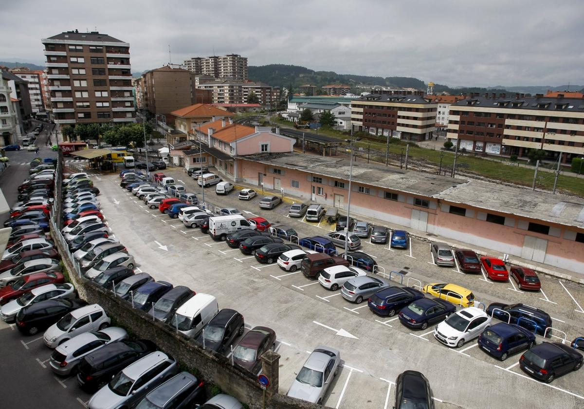 El aparcamiento de la estación de ancho métrico de Torrelavega pasará a ser subterráneo.