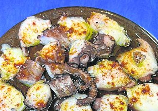 Pulpo a la gallega.