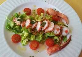 Ensalada de bogavantes.