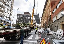 Las obras se centran ahora en la instalación de las rampas.