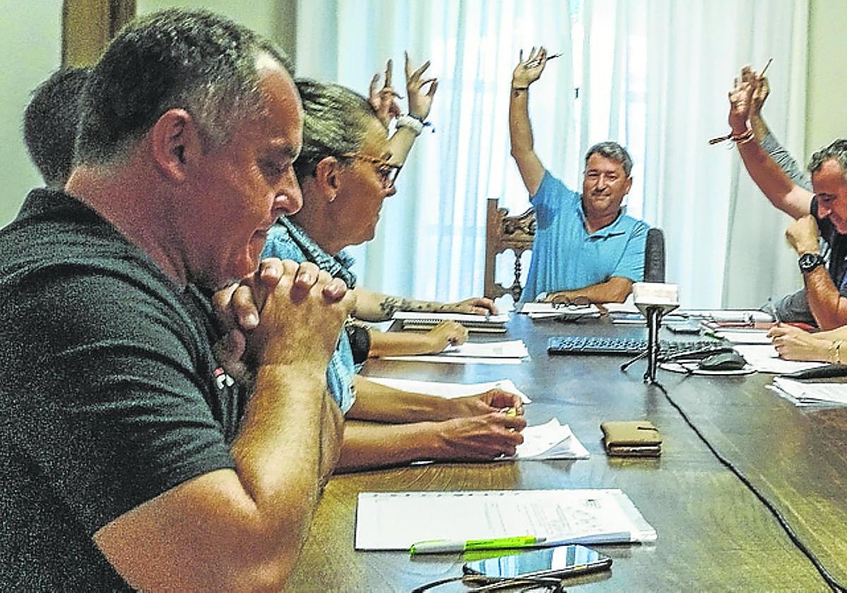 Imagen de una de las votaciones del Pleno.