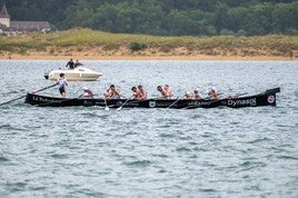 Pedreña, al final de la regata.