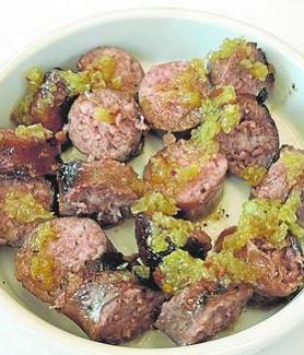 Imagen secundaria 2 - Mollejas de ternera a la parrilla y chorizo criollo.