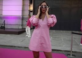 La influencer Marta Pombo siguiendo la tendencia 'Barbiecore'