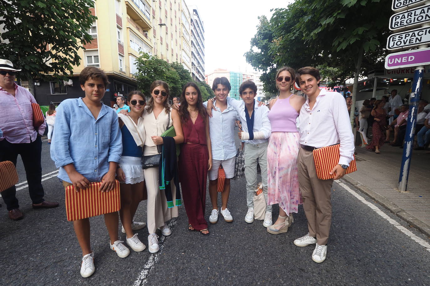 Sebastián Rodríguez, Begoña González, Regina González, Emilia Rodríguez, Ignacio Rodríguez, Diego Sámano, María Manuela Sámano y Feliponcio Vázquez. 