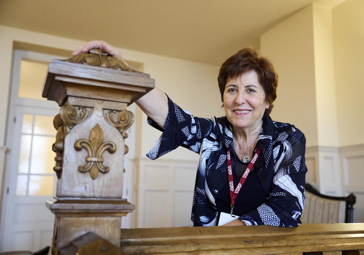 Isabel Balaguer, catedrática de Psicología del Deporte, en el Palacio de La Magdalena.