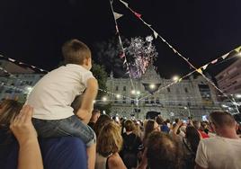 Fuegos artificiales para despedir la Semana Grande