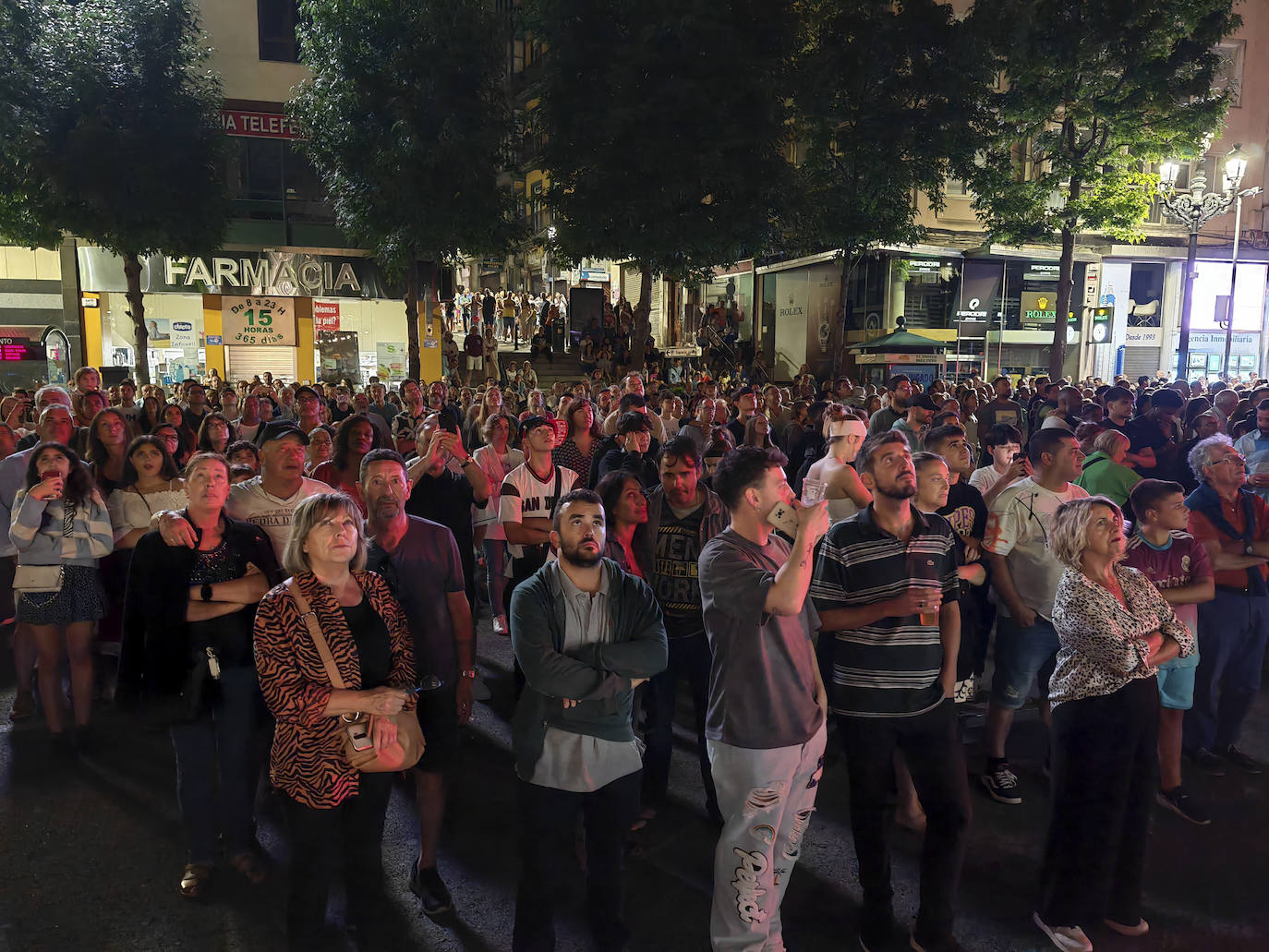 Fuegos artificiales para despedir la Semana Grande