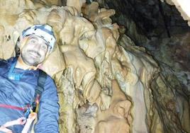 Juan Calvo, uno de los espeleólogos valencianos rescatado en la cavidad cántabra el lunes de madrugada.