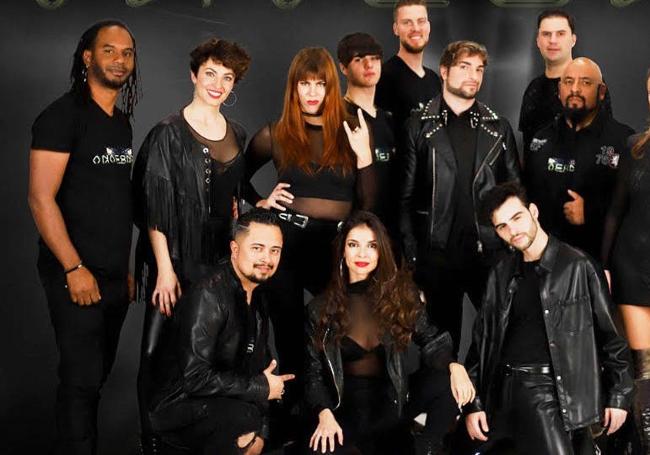 Miembros de la orquesta Anaconda.