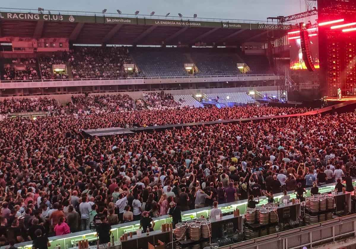 Concierto de Muse en los Campos de Sport de El Sardinero, el pasado julio, con más de 23.000 asistentes.