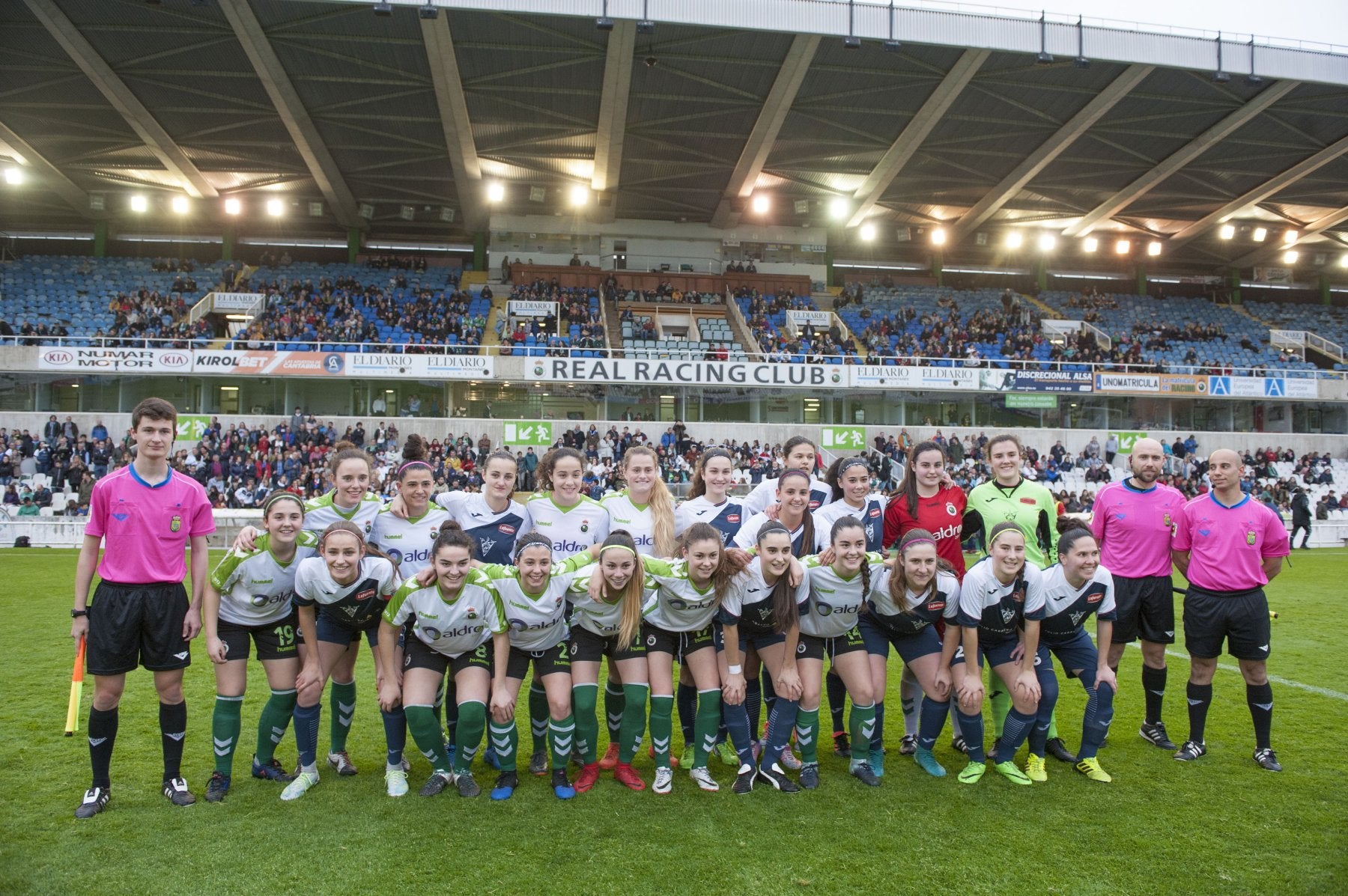 El 15 de abril de 2018 Racing y Monte jugaron por primera vez un partido de fútbol femenino en los Campos de Sport de El Sardinero.