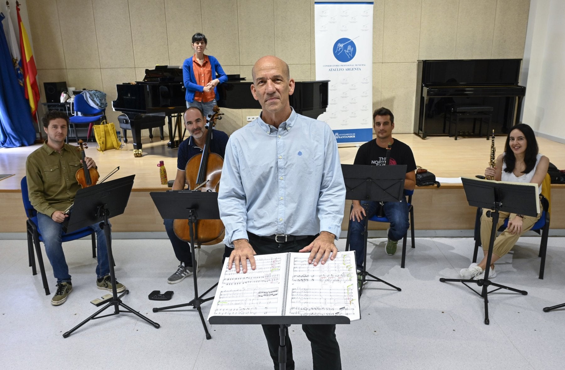 Daniel García, Alberto Gorrochategui, Carmen Santamaría, Esteban Sanz, Andrés Pueyo e Isabel López.