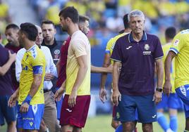 Quique Setién, el pasado viernes tras concluir el partido frente al Cádiz.