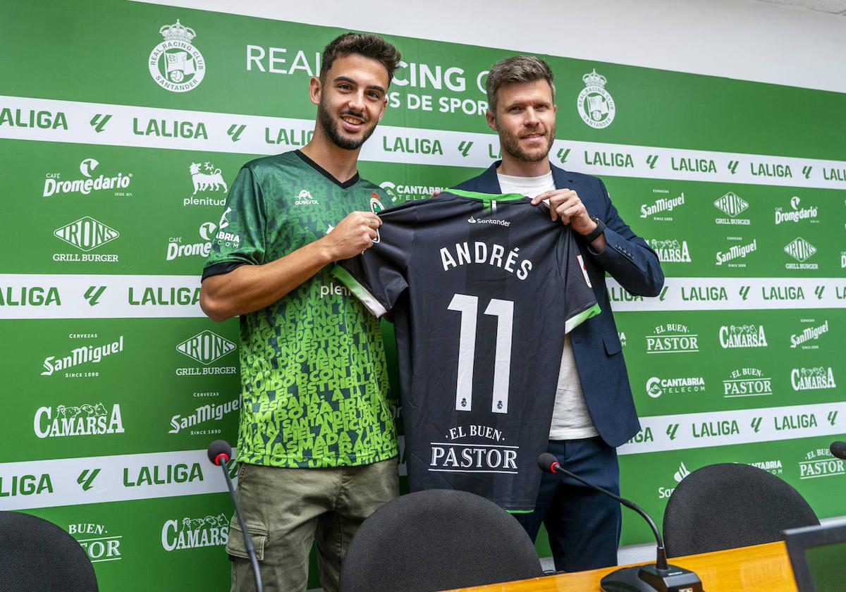 Andrés Martín, esta mañana junto a Mikel Martija.