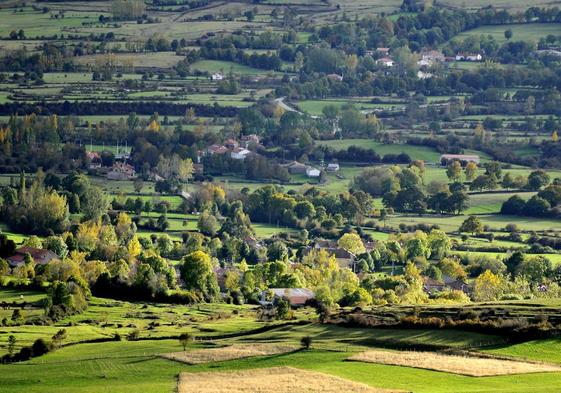 Vista panorámica de la Hermandad de Campoo de Suso.