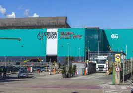 Entrada a las instalaciones de GSW, principal empresa del Grupo Celsa en Cantabria.