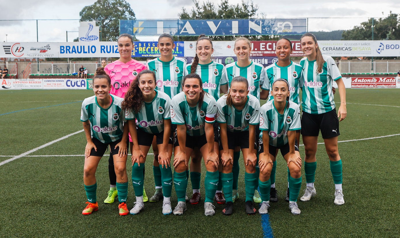 Once inicial del Racing Féminas. 