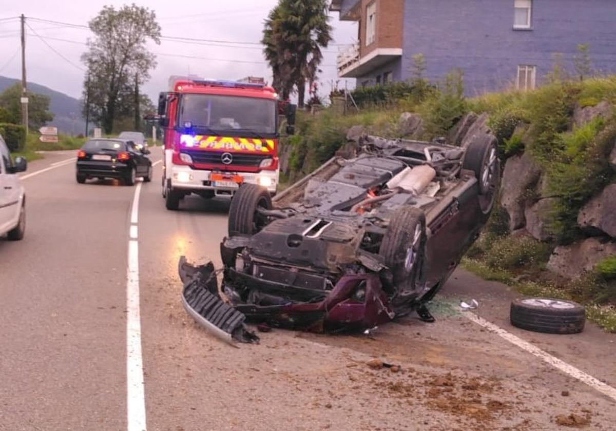 Tres accidentes con cuatro heridos leves en las carreteras cántabras en una sola jornada