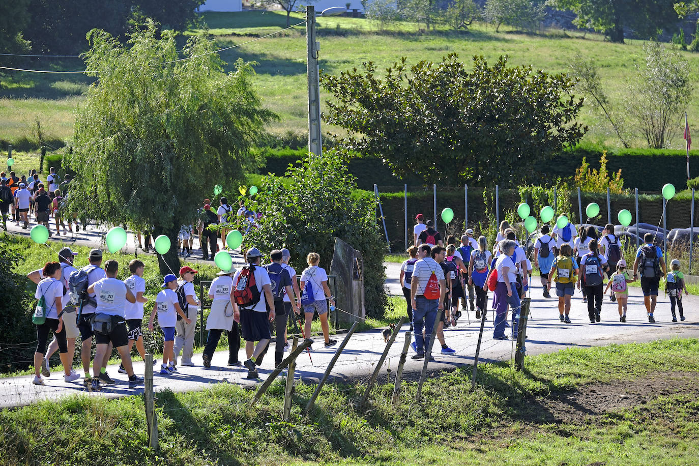 El monte Dobra es uno de los espacios verdes de referencia en la comarca, como han ponderado muchos de los participantes.