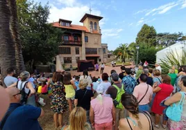 Actuación de magia en el Palacio Albaicín en una edición pasada del festival.