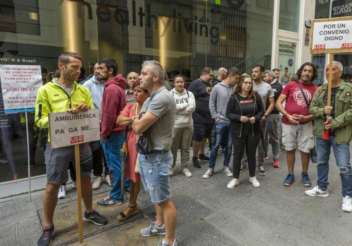 Una de las protestas de Ambuibérica.