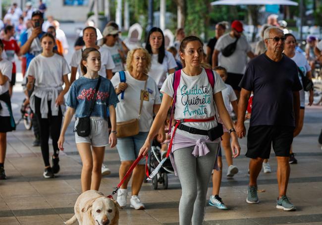 A la prueba acudieron vecinos de todas las edades e incluso mascotas.