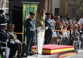 Ainoa Quiñones, junto a Antonio Orantos, este jueves en Campogiro.