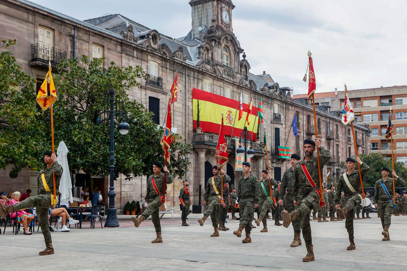 Ensayo de la ofrenda a los caídos.