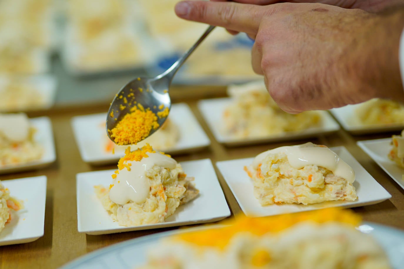 Cada detalle importa en este tipo de concursos, aunque el jurado evindenció que lo fundamental es el sabor y no tanto la estética del plato.