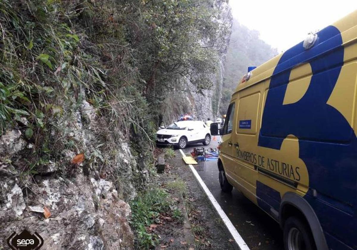 Maniobra extrema para salvar la vida a su hija en el accidente del Cares