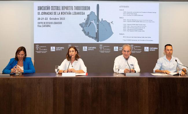 En la presentación de esta iniciativa ha participado la directora general de Deporte, Susana Ruiz, que ha estado acompañada por el alcalde de Potes, Javier Gómez; el presidente de la Asociación Cultural y Deportiva Torrecerredo organizadora de las jorandas, Carlos González; y la directora comercial de Caixabank en Asturias y Cantabria, Celia Torío.