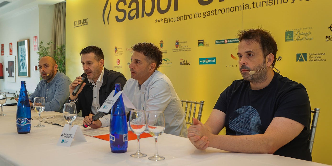 Ricardo Sotres (El Retiro, Llanes), Eduardo San Filippo y Aldo Brambilla (Grupo Consorcio), y Nacho Solana (Restaurante Solana, La Bien Aparecida). 