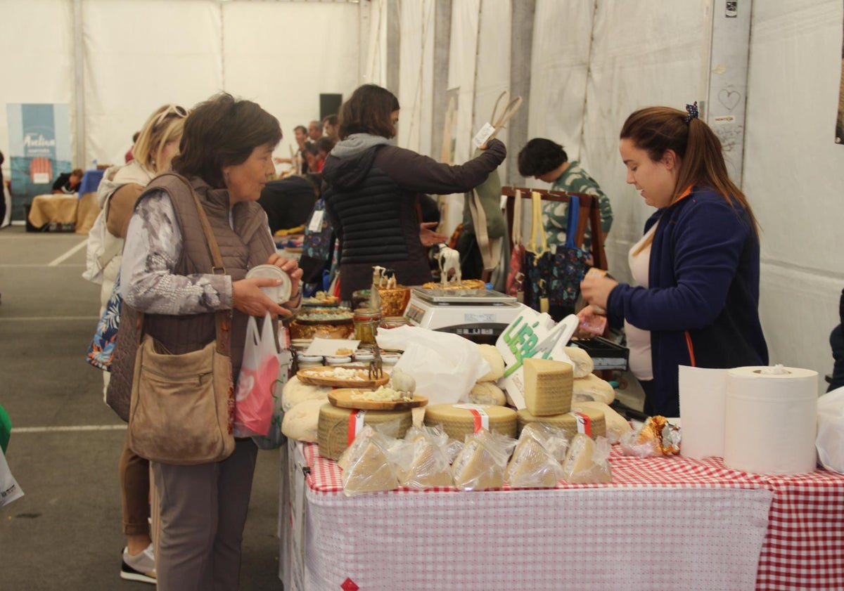 Imagen principal - Autoridades y puestos que se pudieron visitar en la feria