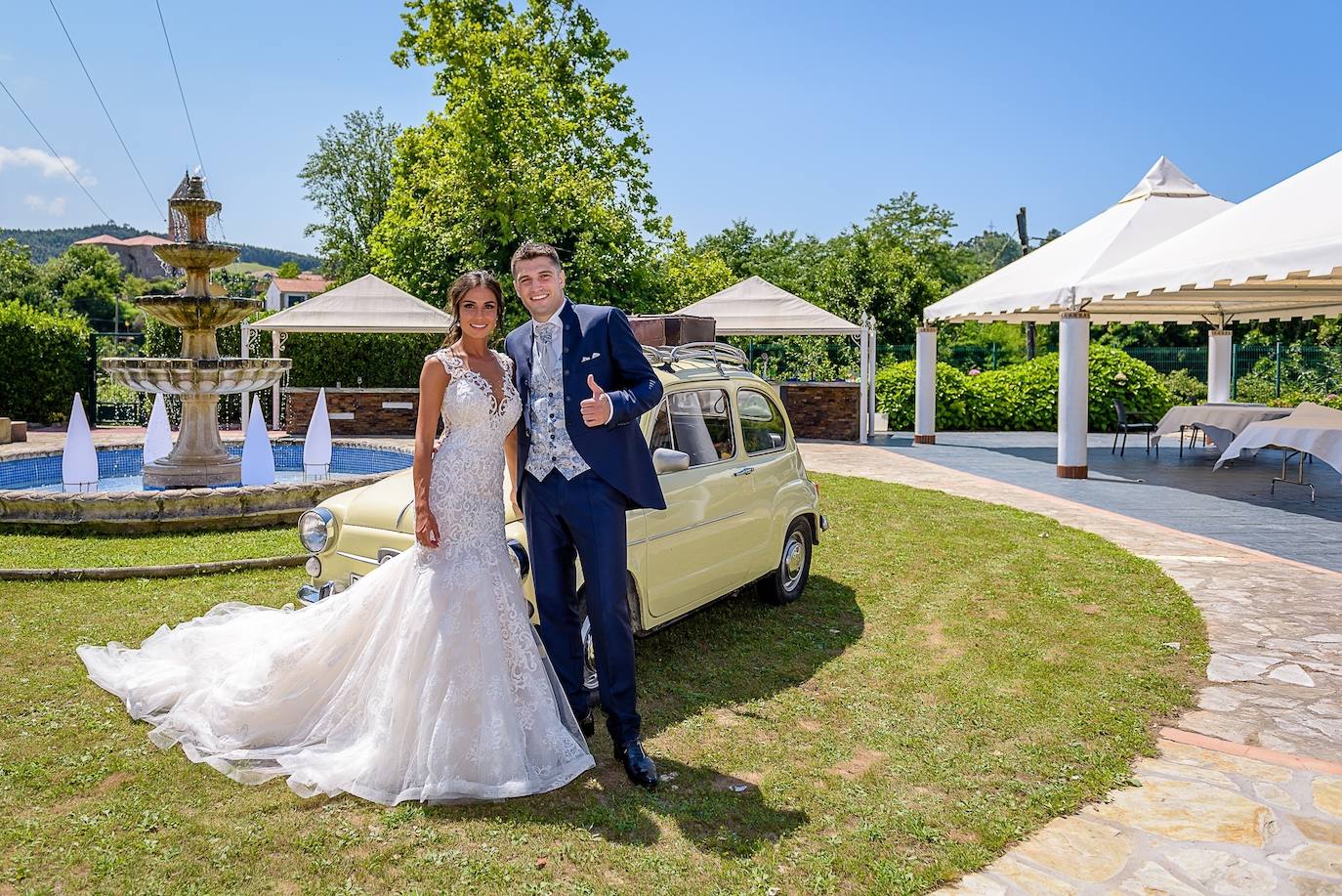 Sara Díaz y Jon Míguez se casaron el 23 de julio de 2022. Celebraron su boda en la Finca Oxford (Puente Arce). La pareja recuerda que «todo el día estuvo lleno de anécdotas. Desde principio a fin. Inolvidable». 