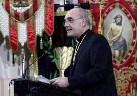 Arturo Ros, en el pregón de la Semana Santa de Valencia.