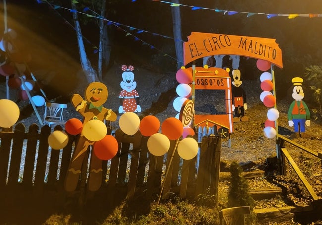 Circo del terror organizado por voluntarios de Los Sotos.