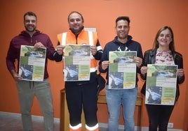 Jesús Alonso, Alejandro Mantilla, Iñaki Cobo y Ana Obregón presentando el evento.