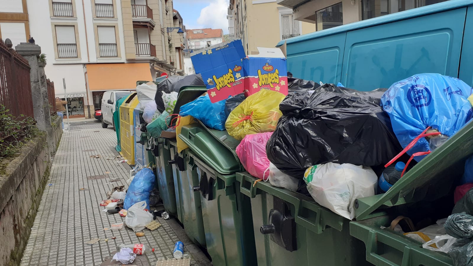 Las calles presentan una imagen de insalubridad.