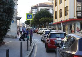 Calle Francisco Díaz, una de las afectadas por la implantación de la medida.