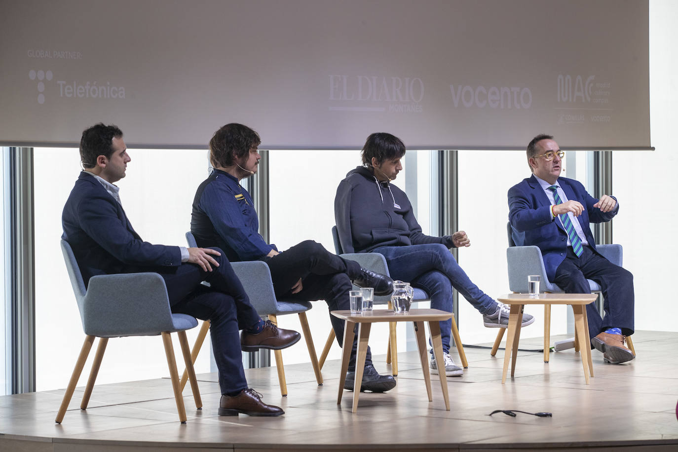 Francisco José Arias, concejal de turismo del Ayuntamiento de Santander; David Chamorro (Food Idea Lab); Sergio Bastard (Casona del Judío) y José Luis Yzuel, presidente de Hostelería de España. 