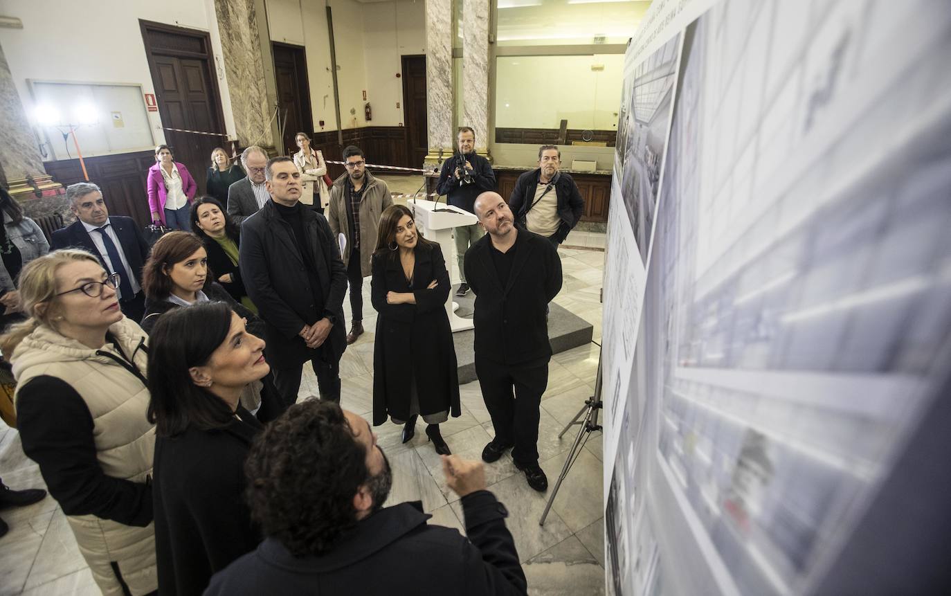 Imagen tomada durante la explicación de cómo será el nuevo espacio, cuyas obras arrancarán a partir de enero. 